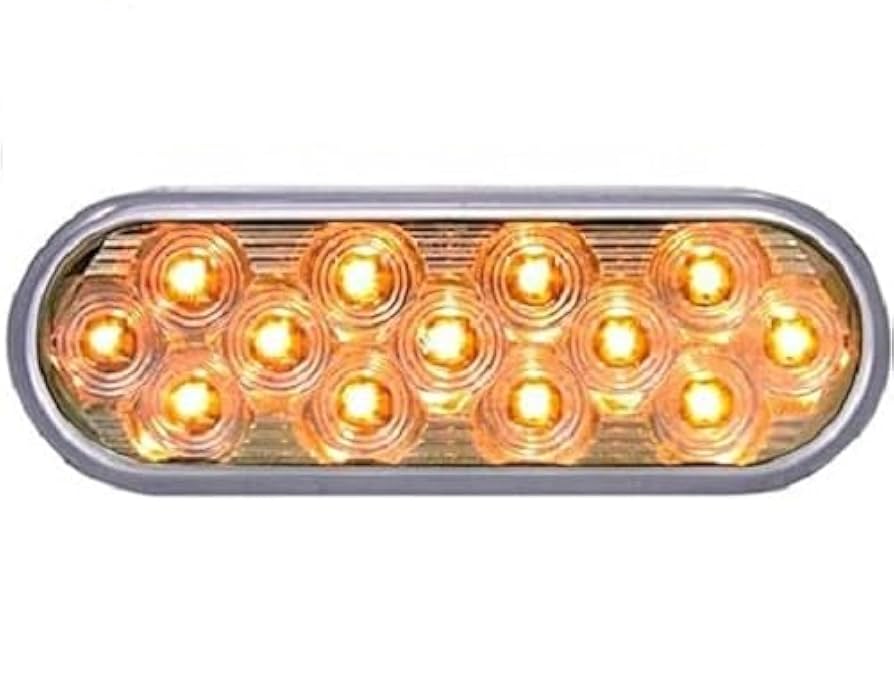 Amazon.com: Trux Accessorries Oval Mirror LED Stop/Tail/Turn